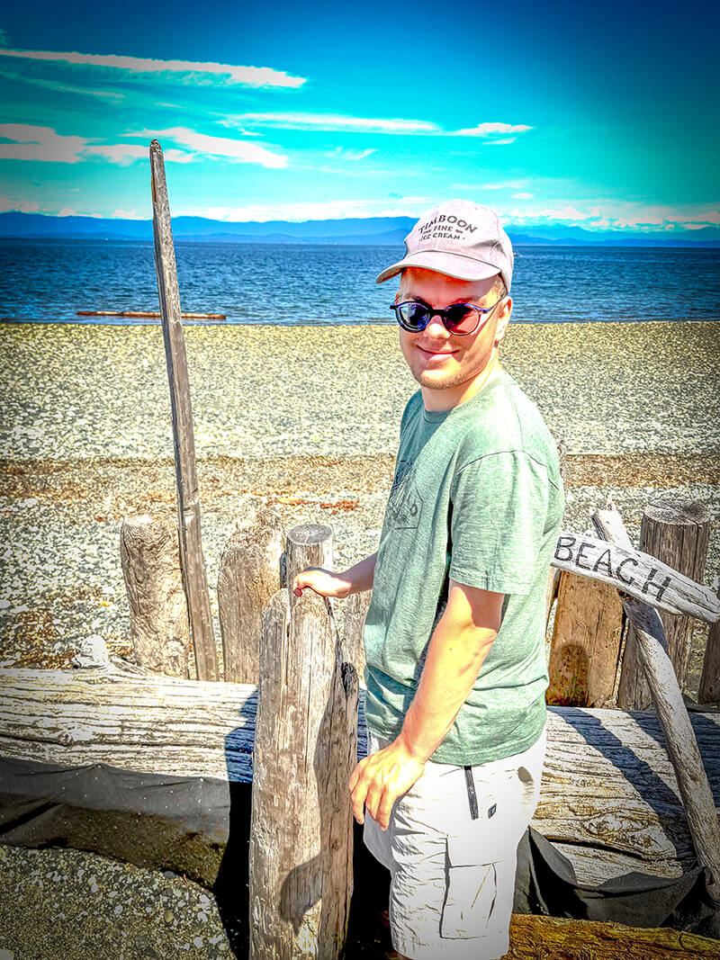 Scott looking out at the ocean.